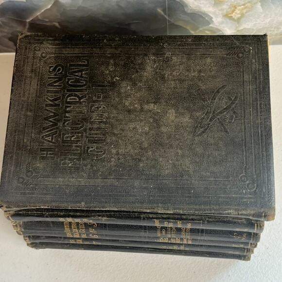 Antique Books Hawkins Electrical Guide Impression 1924-1925 1-2-3-6-7-8-9 - Picture 3 of 11